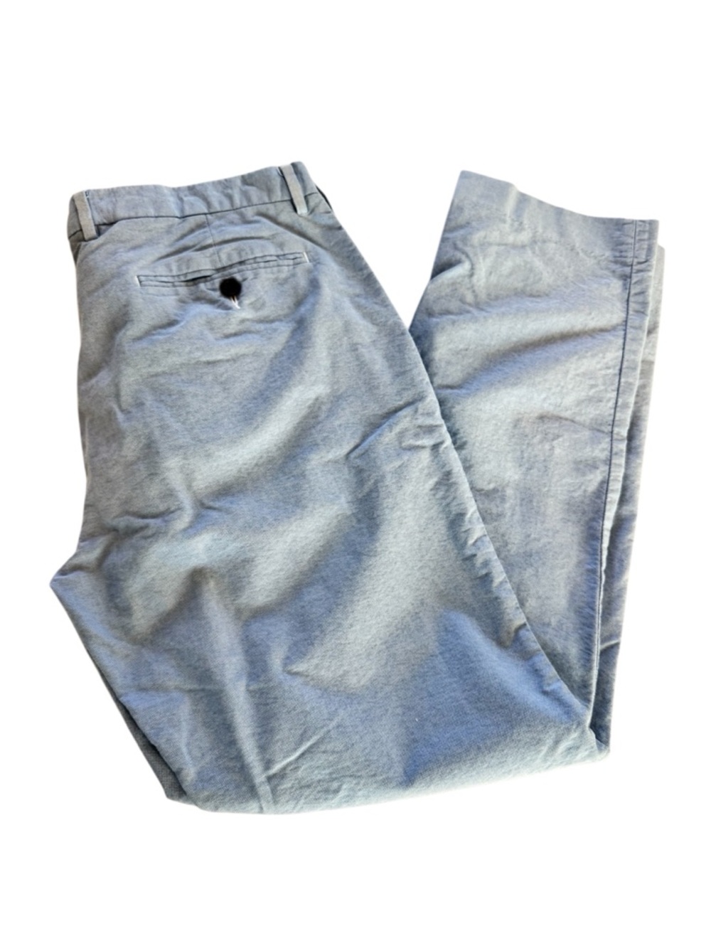 J Crew Men’s 34x32 Slim Bowery Dress Pants Light Blue Chino Cotton